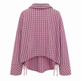 Zara Checked Tie-Waist Shirt