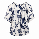 Karen Walker Floral Ruffle Blouse