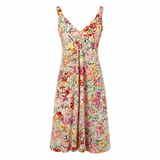 Carlson Floral Tie-Shoulder Midi Dress