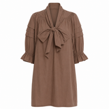 Karen Walker Tie Neck Mini Dress