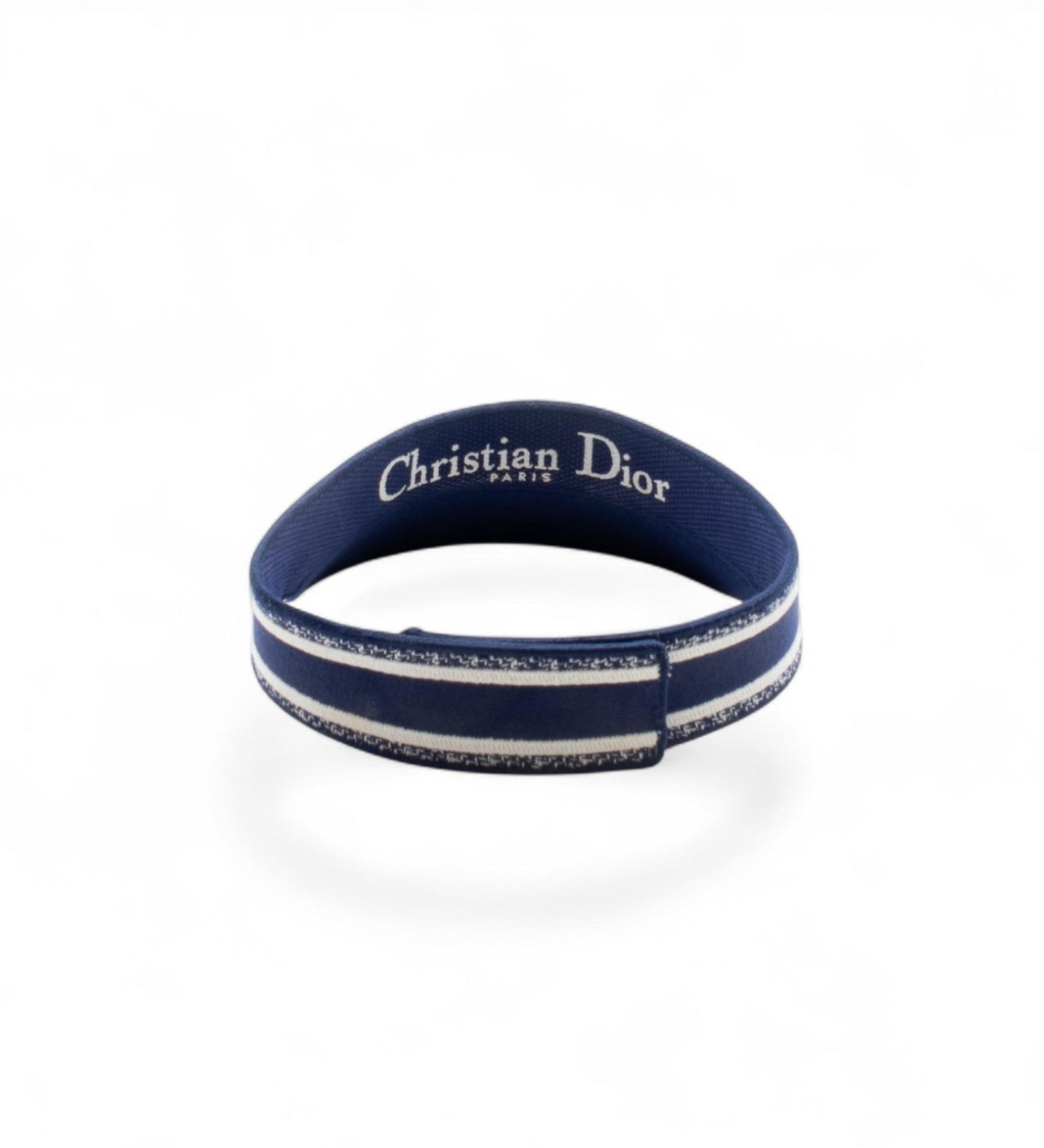 Christian Dior Toile de Jouy Logo Visor