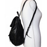 Vintage 90s DKNY Mixed-Media Leather & Nylon Backpack