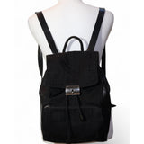Vintage 90s DKNY Mixed-Media Leather & Nylon Backpack