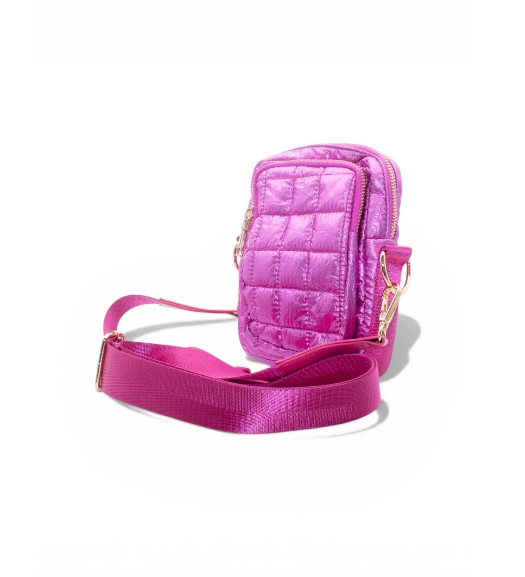 Gorman Metallic Quilted Mini Crossbody Bag