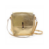 Karen Walker Metallic Leather Backpack – Gold