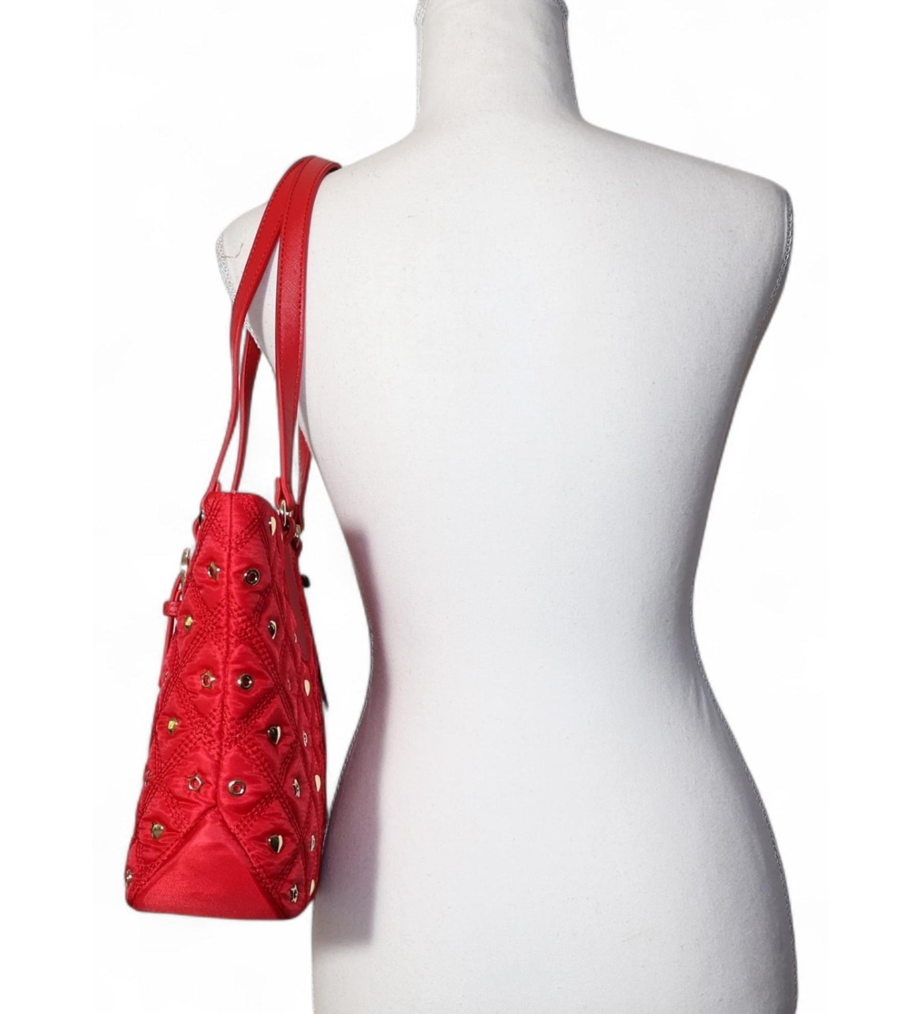 Love Moschino Quilted Stud Tote