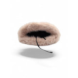 Beige Plush Textured Bucket Hat