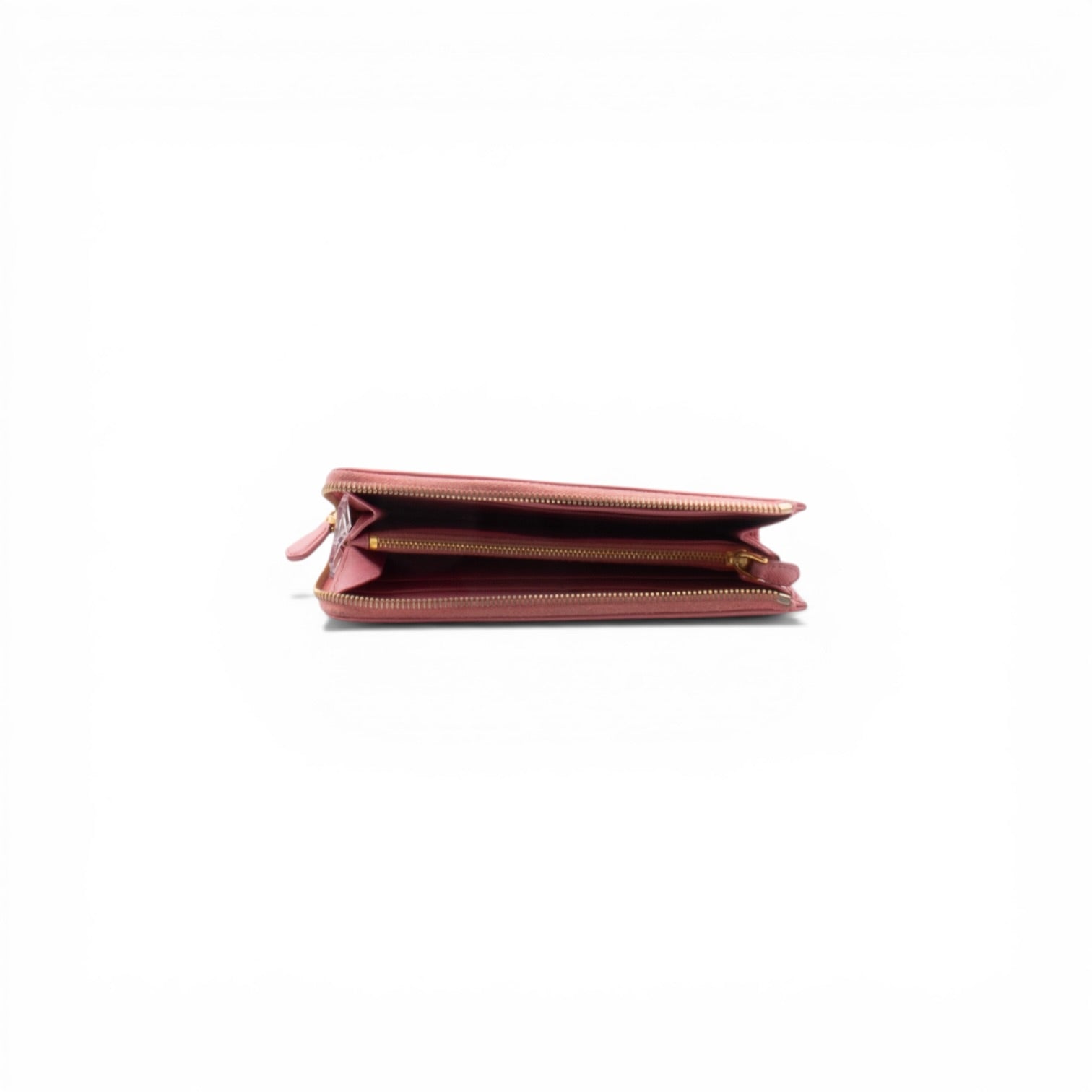 Prada Saffiano Leather Zip Wallet