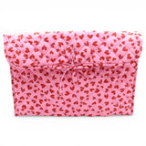 RUBY Quilted Laptop Sleeve – Pink Heart Print