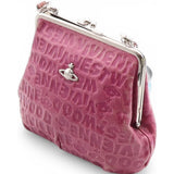 Vivienne Westwood “Granny Frame” Clutch – Pink Logo Embossed