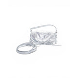 Zara Metallic Silver Crossbody Bag