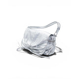 Zara Metallic Silver Crossbody Bag