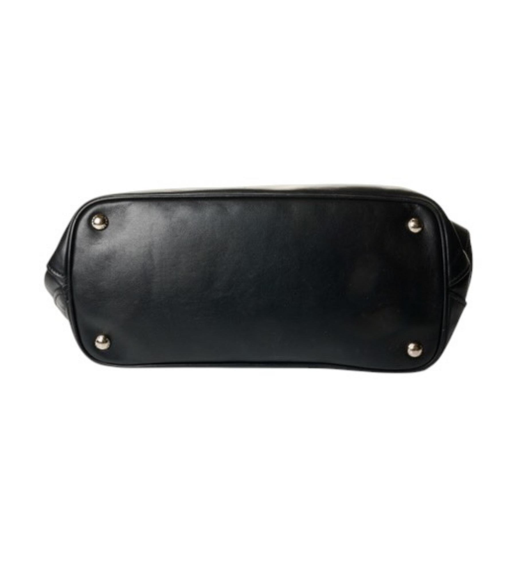 Prada Black Calf Leather Tote Bag