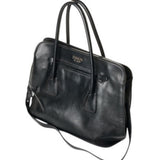 Prada Black Calf Leather Tote Bag