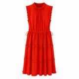 Ted Baker Sleeveless Ruffle Trim Dress