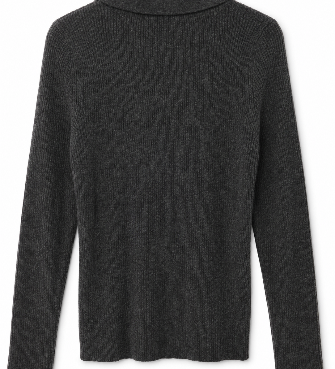 Marle Merino Blend Rib Knit Polo Top