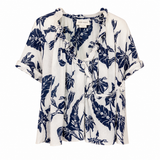 Karen Walker Floral Ruffle Blouse
