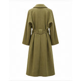 Karen Walker Olive Wool Trench Coat