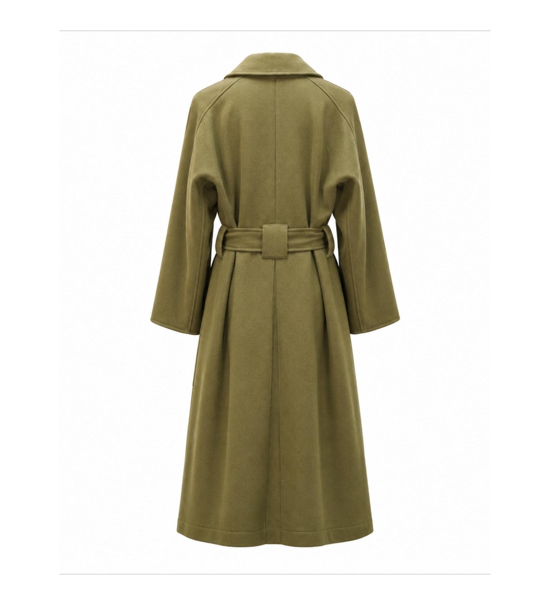 Karen Walker Olive Wool Trench Coat