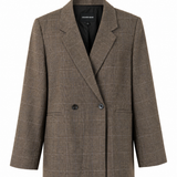 Country Road Double-Breasted Check Blazer