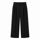 Lululemon Wide-Leg Navy Pinstripe Trousers