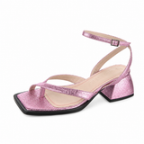 Nodaleto Metallic Leather Sandals