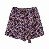 Kate Sylvester Silk Printed Tie-Front Shorts – Size M