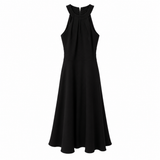 Cue Black Halter Neck Maxi Dress – Size 8