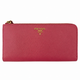 Prada Saffiano Leather Zip Wallet