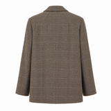 Country Road Double-Breasted Check Blazer