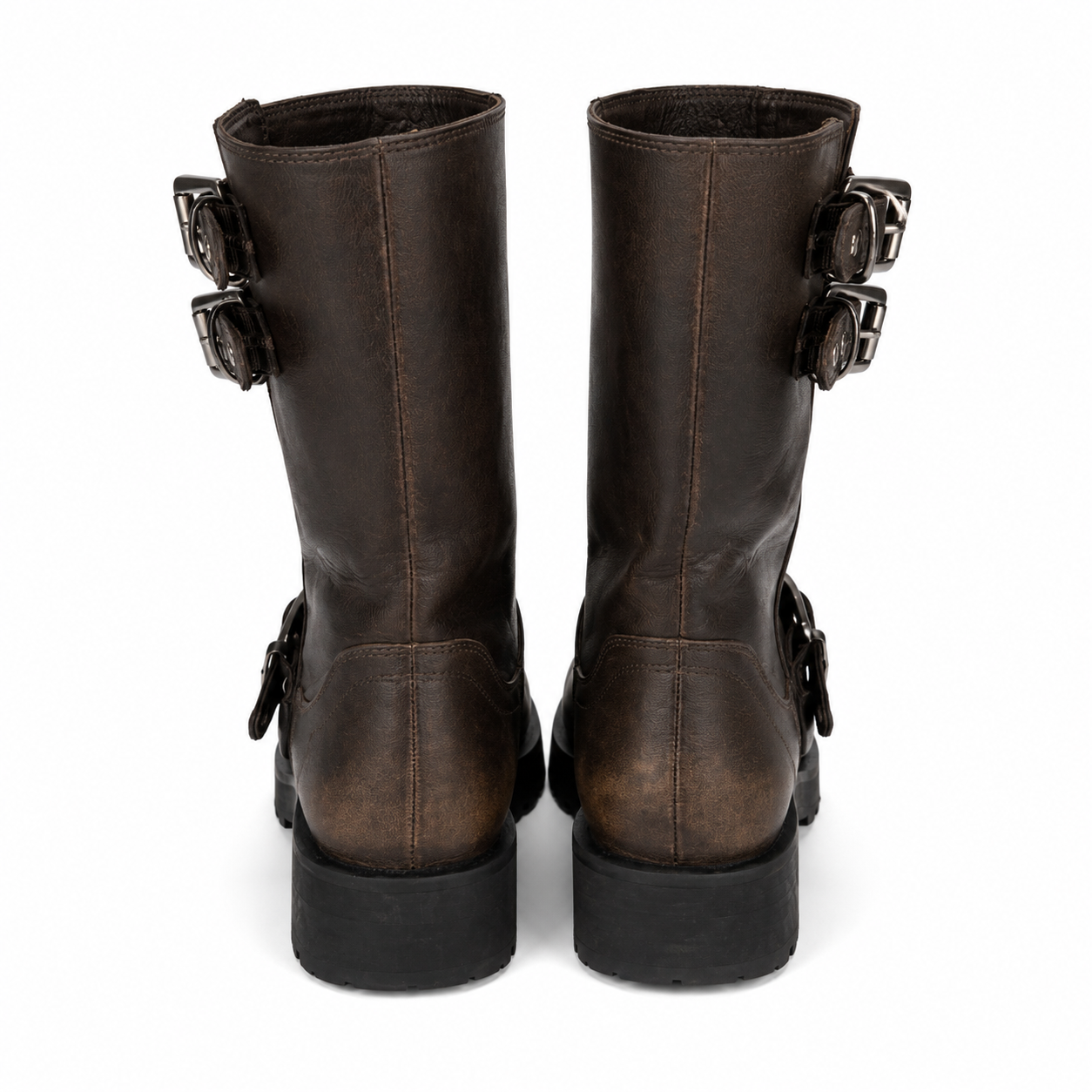 Zara Buckle Biker Boots