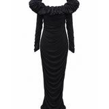 Acler Ambleside Ruched Off-The-Shoulder Dress