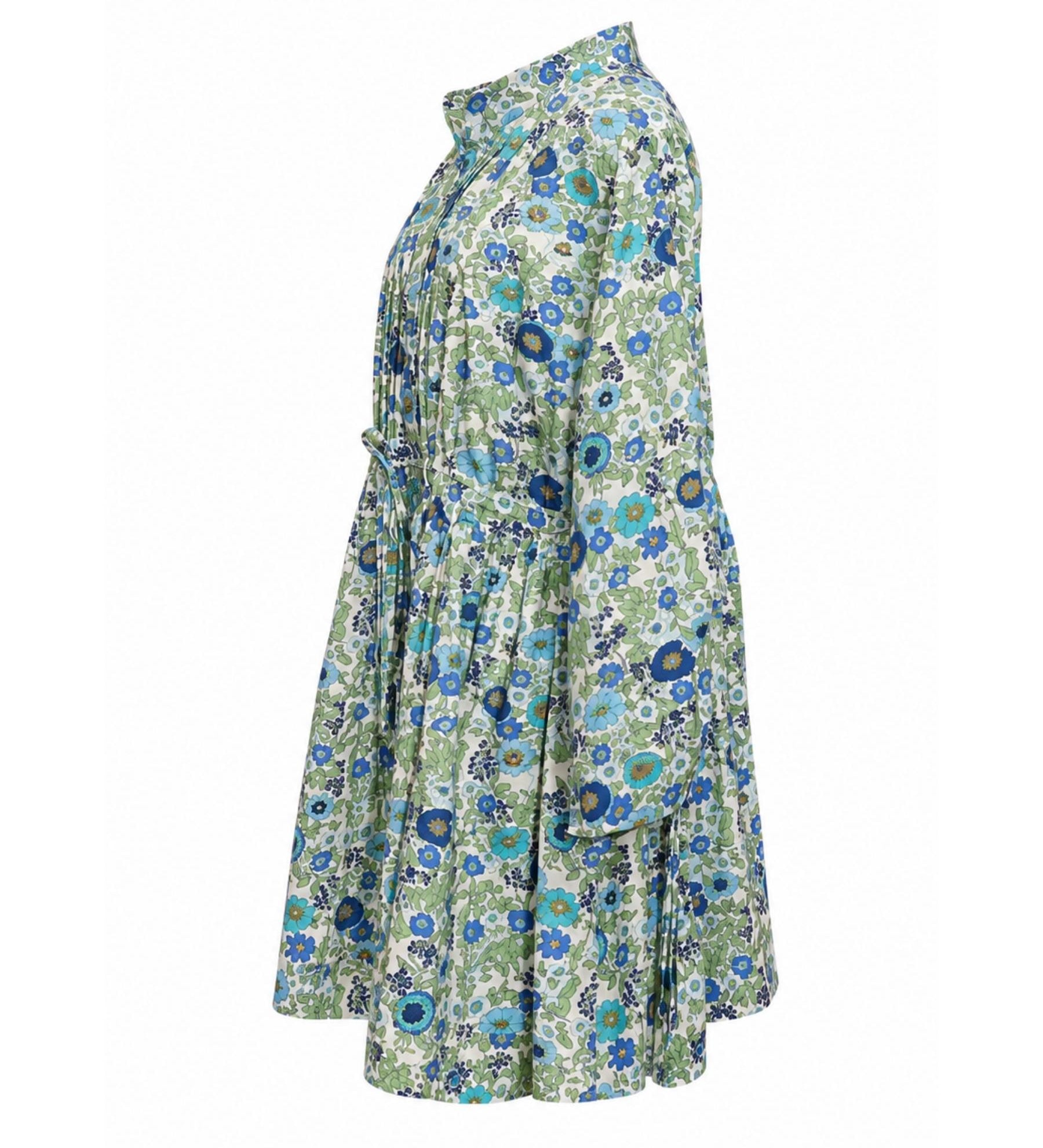 ALÉMAIS “Pam” Floral-Print Cotton Poplin Dress