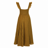 Augustine Sydney Dress – Green Khaki Stripe