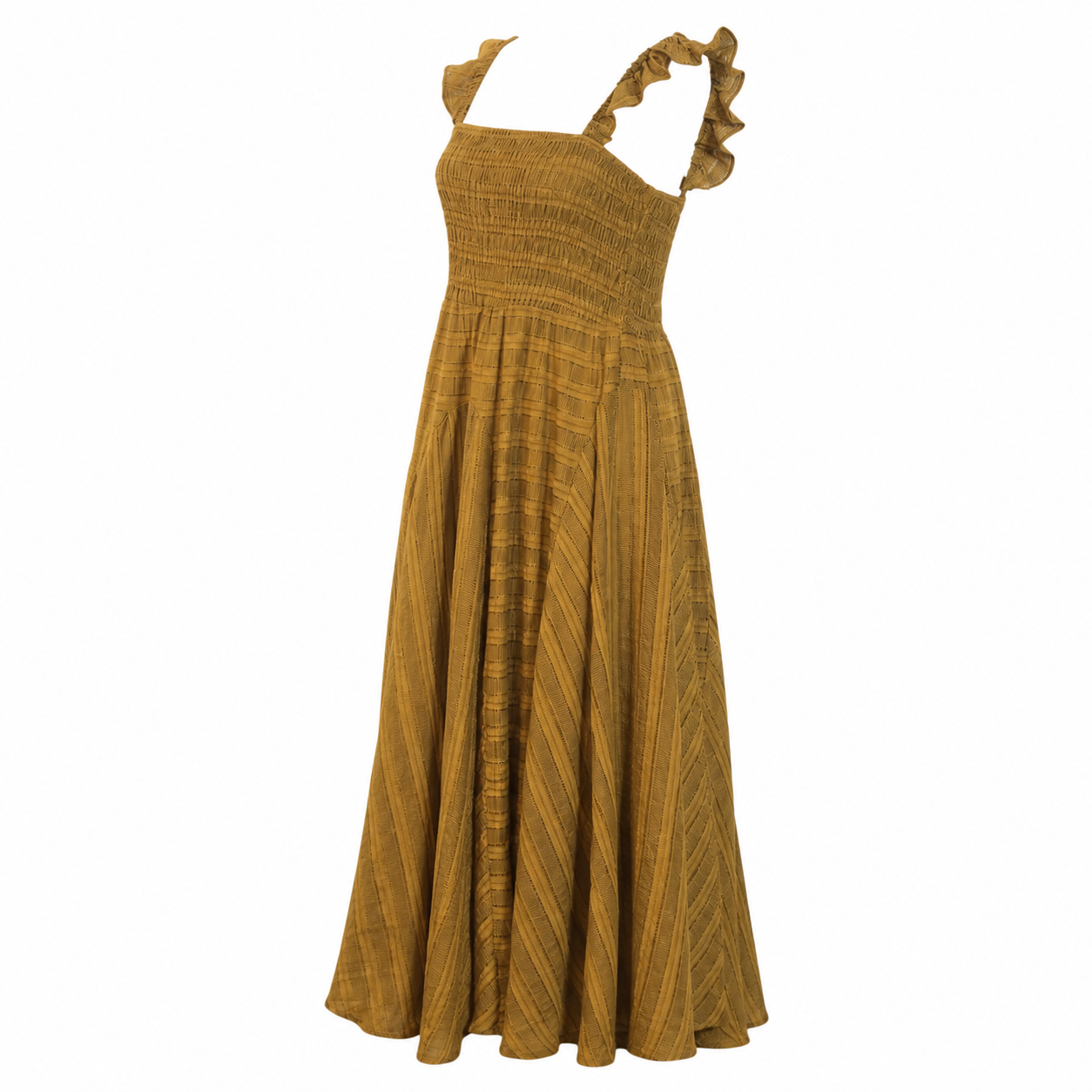 Augustine Sydney Dress – Green Khaki Stripe