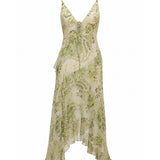 Bec + Bridge “Lylou” Frill Dress – Lemon Paisley