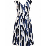 Dolce & Gabbana Runway Paint Print Pleated Midi Dress