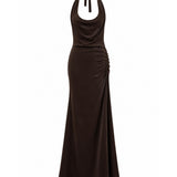 DISSH Alice Cowl Neck Halter Dress