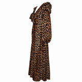 Damson Madder “Barbs” Leopard Ruffle Dress