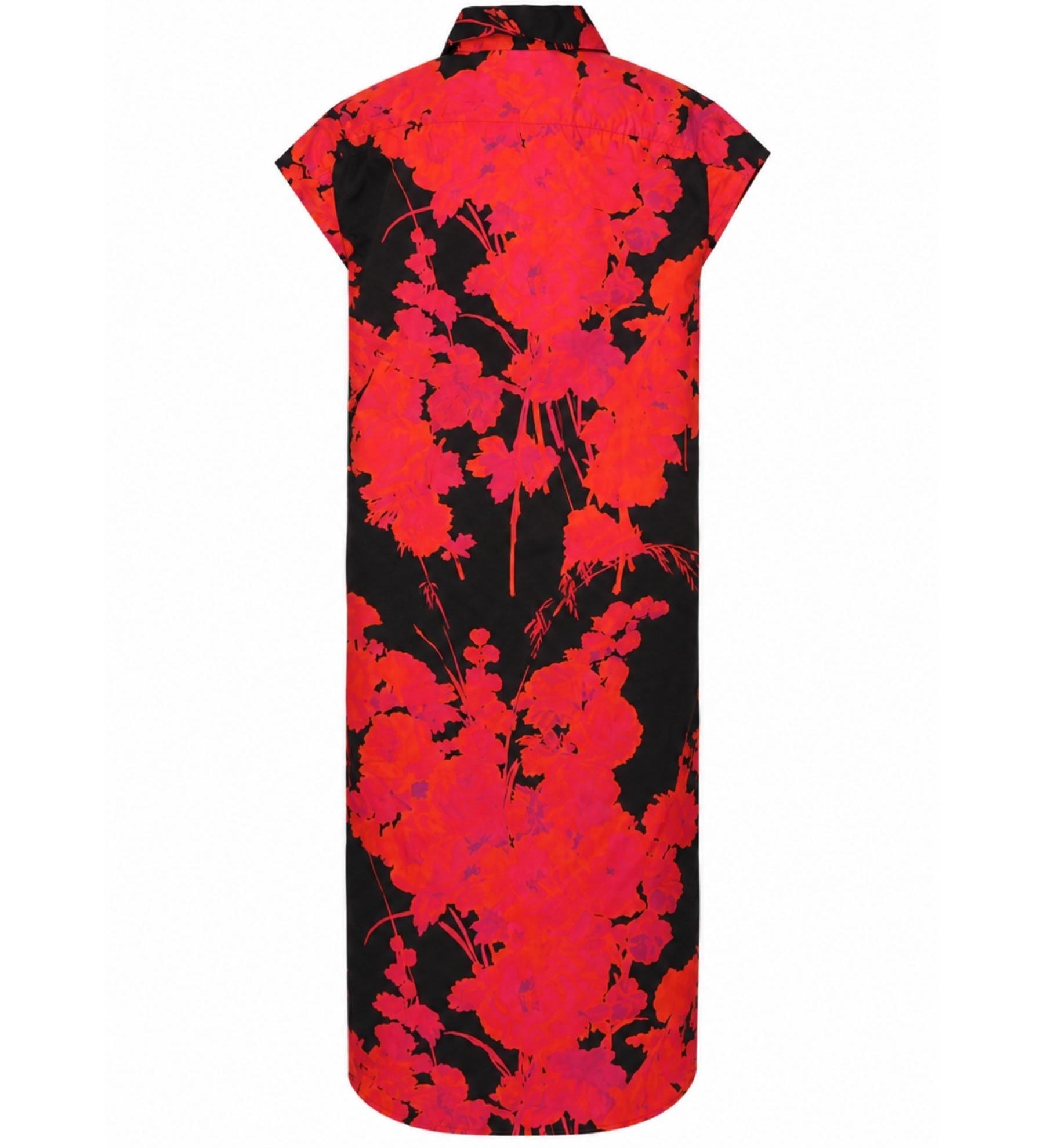 Dries Van Noten Sleeveless Floral Shirt Dress