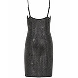Fashion Nova “Dirty Martini” Sequin Mini Dress – Silver