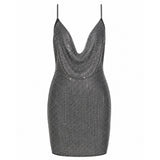 Fashion Nova “Dirty Martini” Sequin Mini Dress – Silver