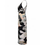 Juliette Hogan 100% Silk Abstract "Sandstone" Wrap Dress