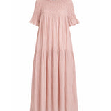 Karen Walker Orestes Organic Cotton Dress – Dusty Pink Stripe