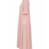 Karen Walker Orestes Organic Cotton Dress – Dusty Pink Stripe