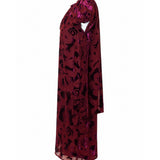 Karen Walker “New Rose” Velvet Burnout Dress
