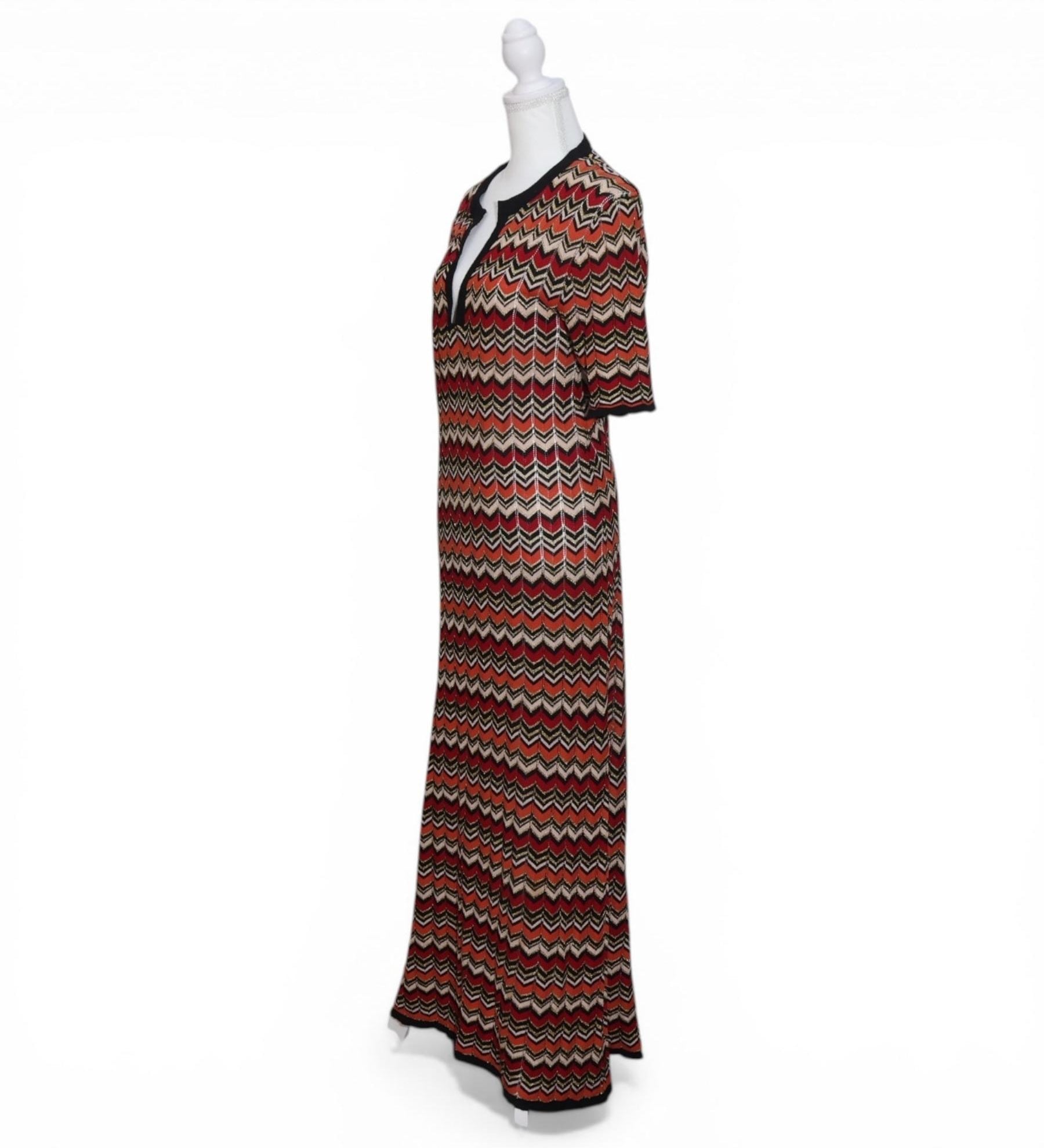 Lonely Zig Zag Knit Dress – Multi-Color Chevron