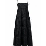 Marle Ophelia Dress - Black Floral Jacquard