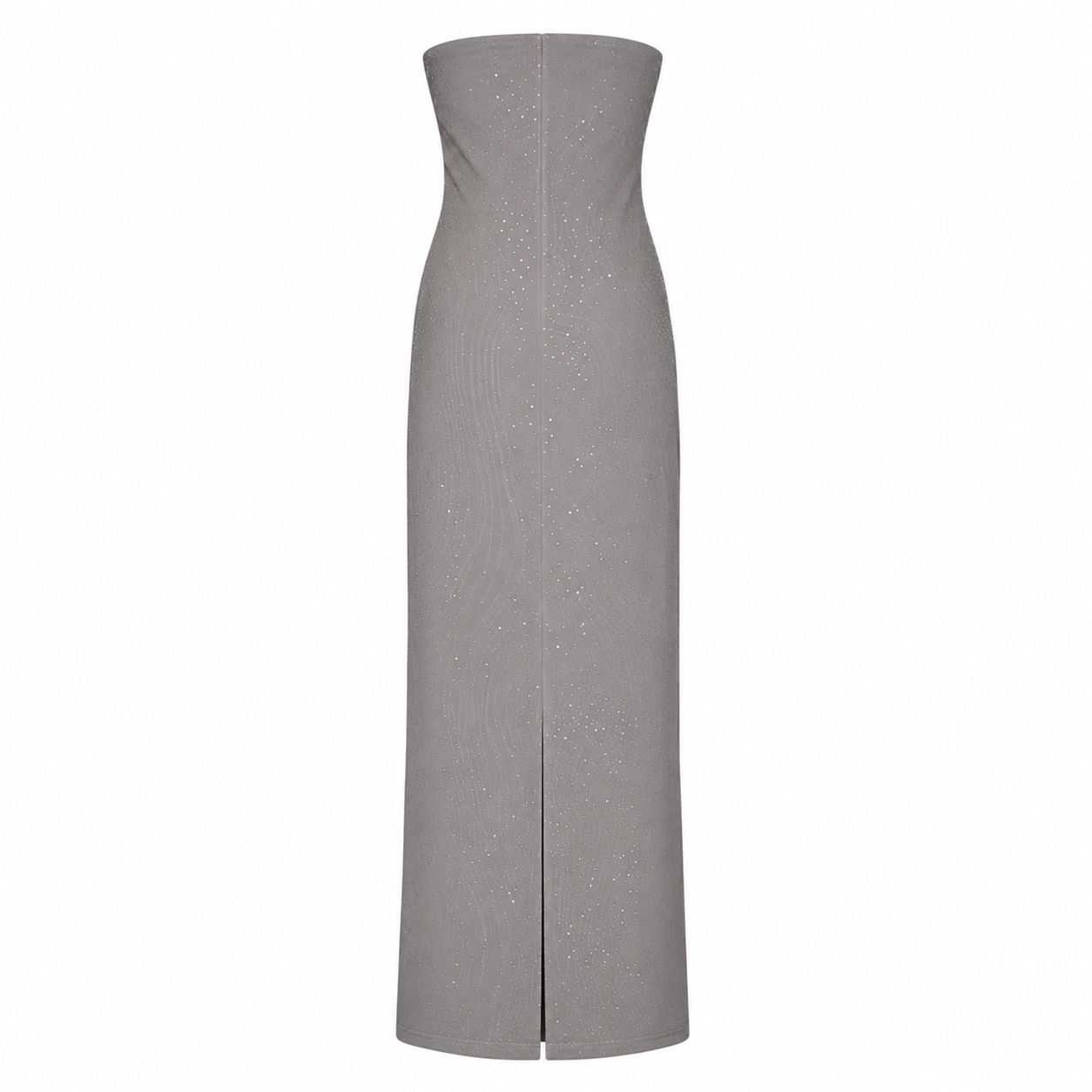 Meshki “Annika” Strapless Diamante Mesh Dress