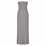 Meshki “Annika” Strapless Diamante Mesh Dress